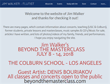 Tablet Screenshot of jimwalkerflute.com